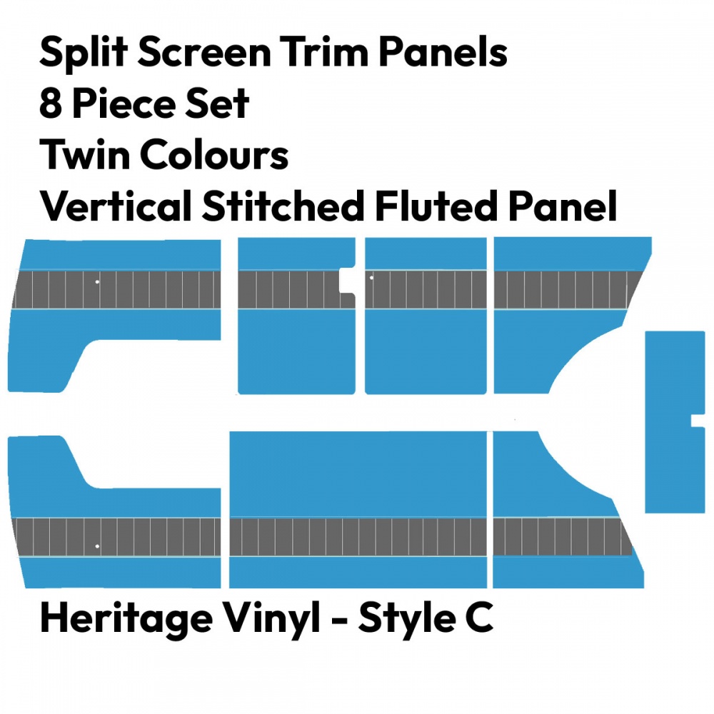 Heritage Trim Panel Set Style C - VW Splitscreen 1955 - 1967